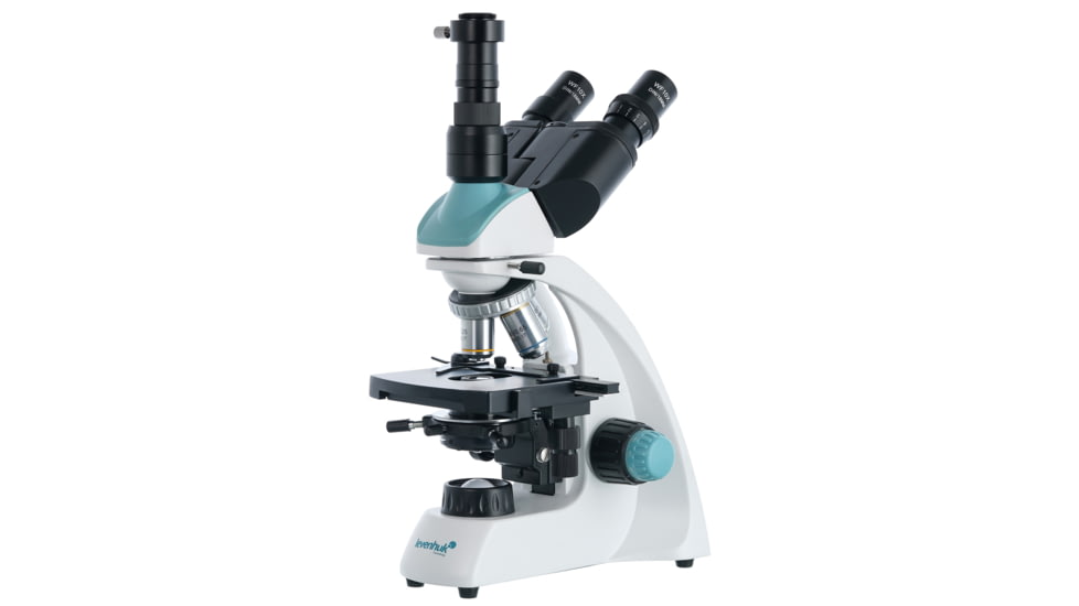 Levenhuk 40-1000x 400T Trinocular Microscope, White, Middle, 75421