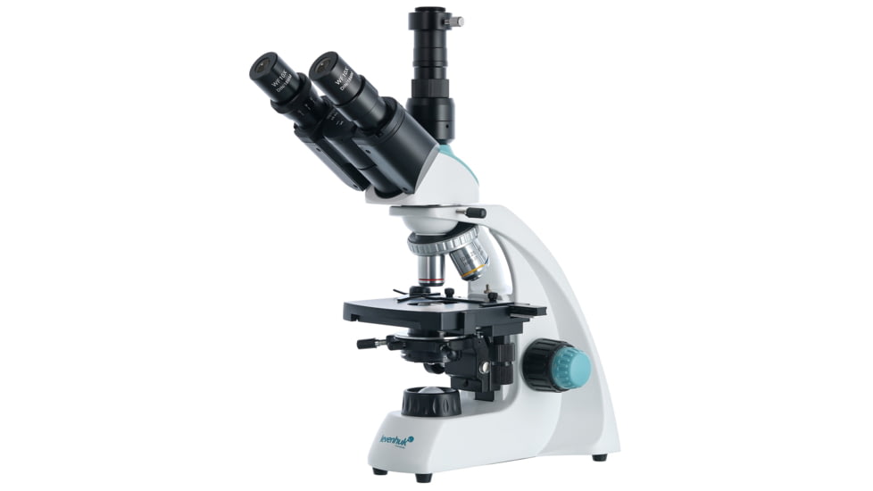 Levenhuk 40-1000x 400T Trinocular Microscope, White, Middle, 75421