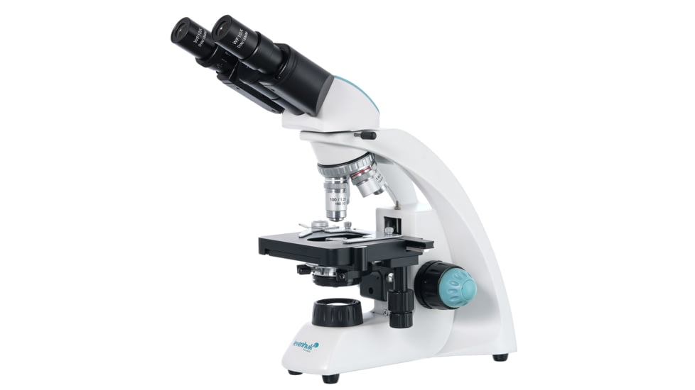 Levenhuk 40-1000x 500B Binocular Microscope, White, Middle, 75425