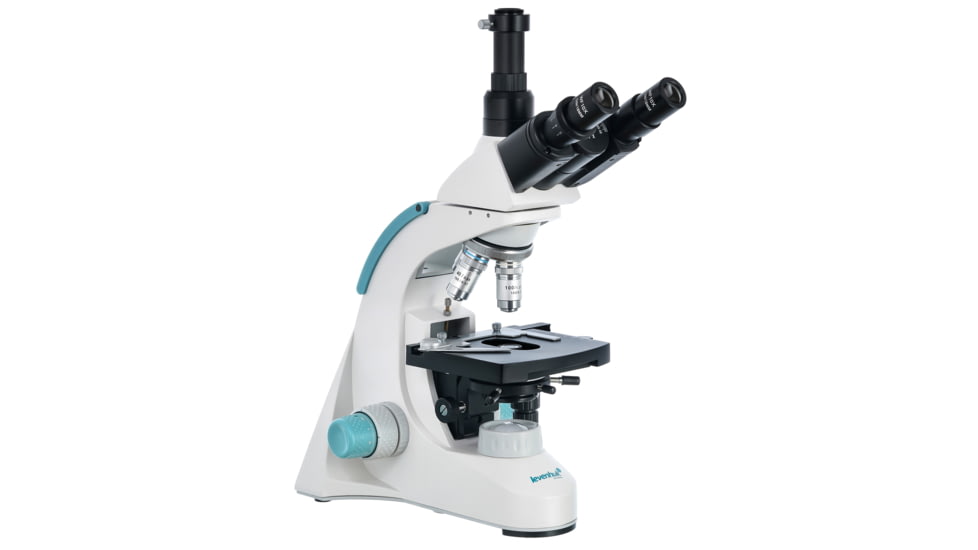 Levenhuk 40-1000x 900T Trinocular Microscope, White, Middle, 75430