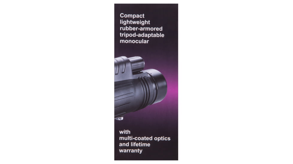 Levenhuk Atom 10x42 Monocular, Black, Small, 74095