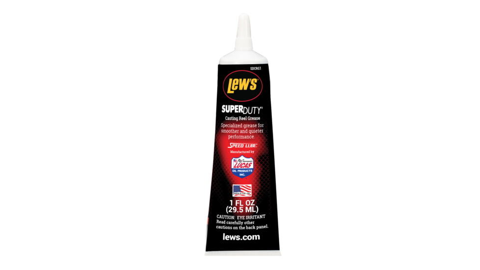Lew’s Super Duty Casting Reel Grease, Custom Blended, Temperature Resistant, 1oz Tube, SDCRG1