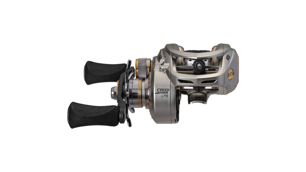 Lew's MACH 1 Casting Rod, 7ft 3in, 1-PC IM7 Graphite Rod w/ Medium-Heavy  and Moderate, Winn Dri-Tac Split-Grip, Graphite Skeletal Reel Seat, White/Black/Green, M1CBR