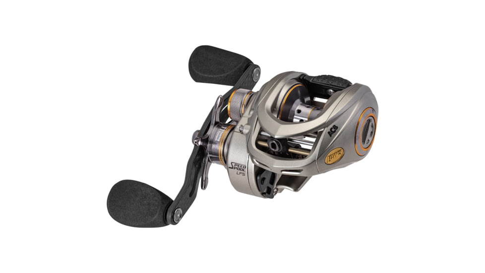 Lew's MACH 1 Casting Rod, 7ft 3in, 1-PC IM7 Graphite Rod w/ Medium-Heavy  and Moderate, Winn Dri-Tac Split-Grip, Graphite Skeletal Reel Seat, White/Black/Green, M1CBR