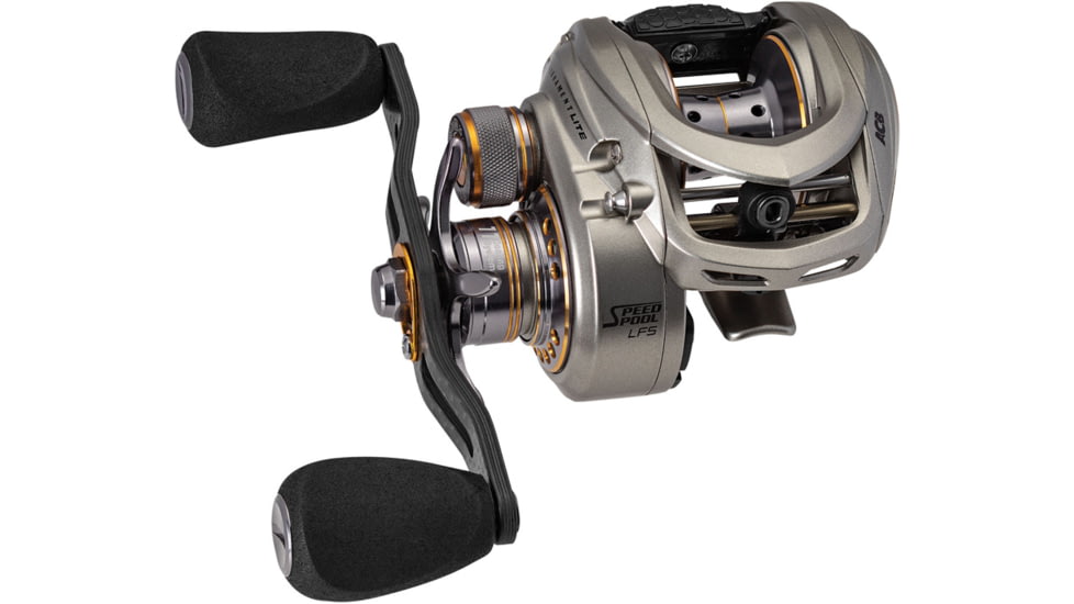 Lew's MACH 1 Casting Rod, 7ft 3in, 1-PC IM7 Graphite Rod w/ Medium-Heavy  and Moderate, Winn Dri-Tac Split-Grip, Graphite Skeletal Reel Seat, White/Black/Green, M1CBR