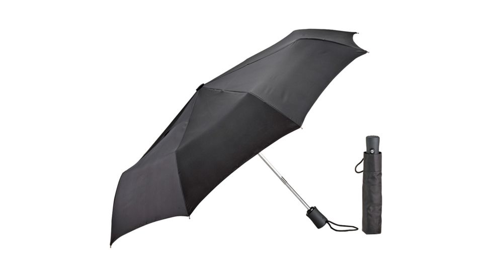 Lewis N Clark Compact Umbrella Black 413 BLACK