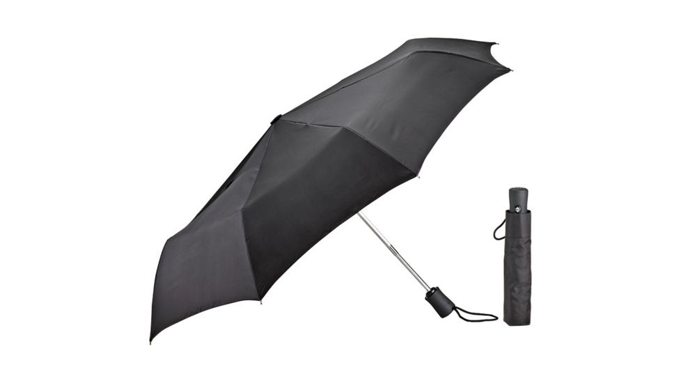 Lewis N Clark Compact Umbrella Black 413 BLACK