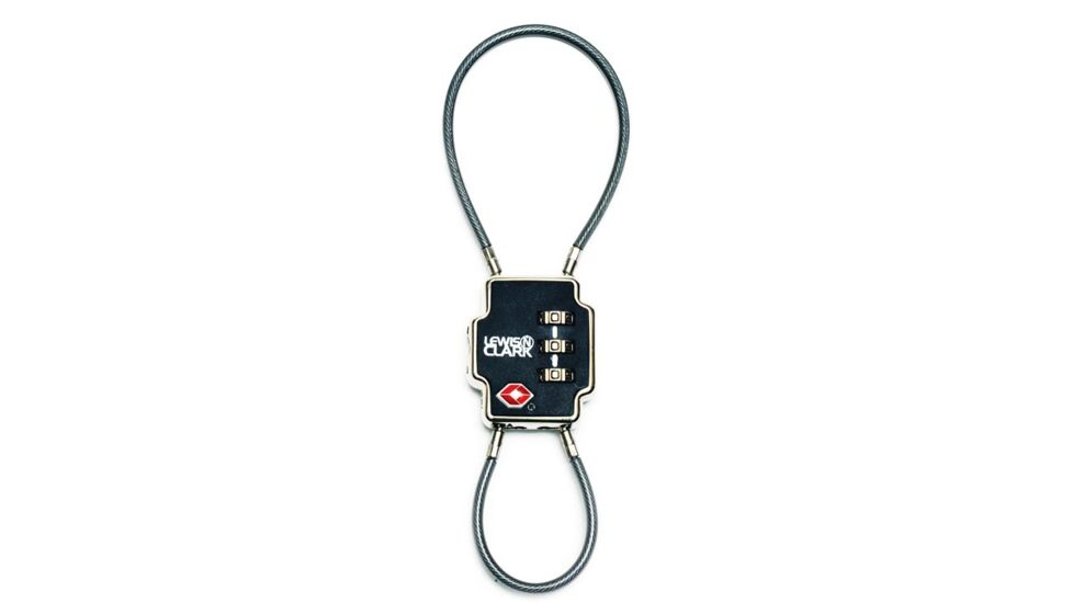 Lewis N Clark Double Cable Lock TSA80