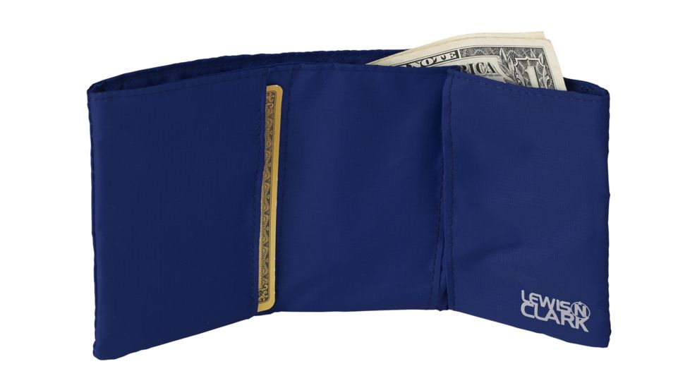 Lewis N Clark FeatherLight RFID Tri-Fold Wallet,Midnight 1880MID