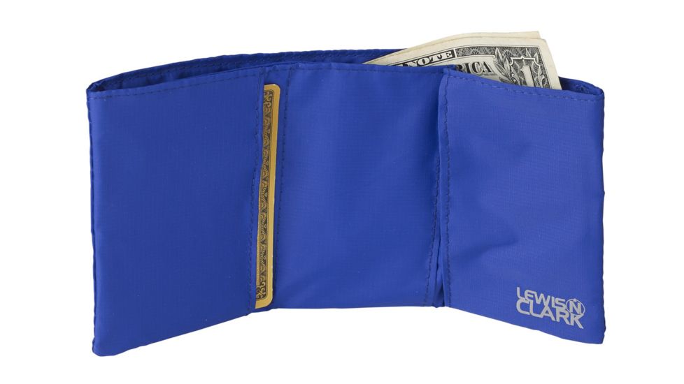 Lewis N Clark FeatherLight RFID Tri-Fold Wallet,Royal 1880RYL