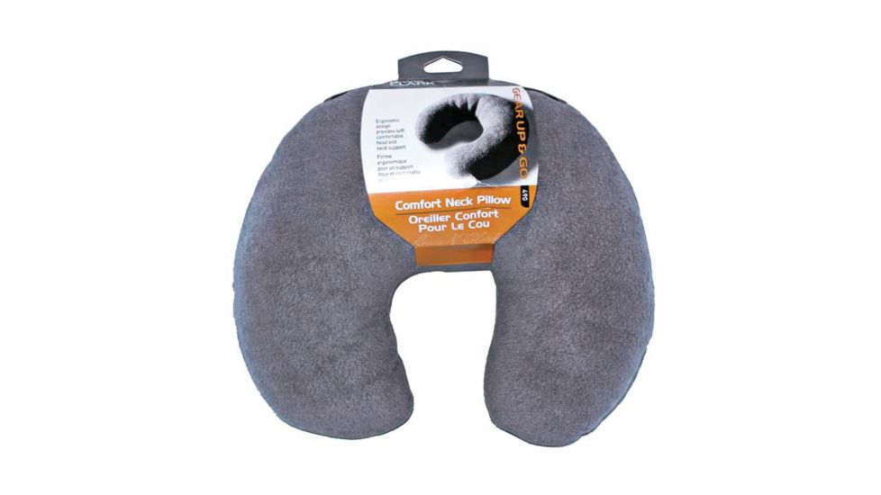 Lewis N Clark Fiber Fill Neck Pillow-grey 490GREY