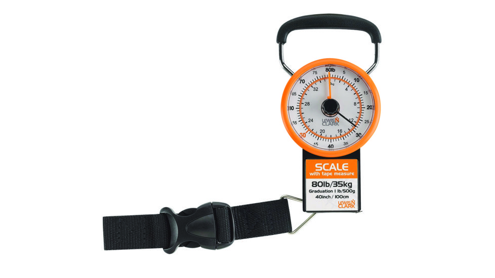 Lewis N Clark Luggage Scale with Weight Marker, Orange 613