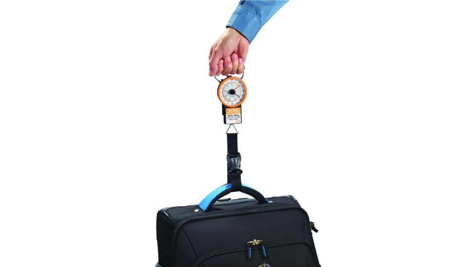 Lewis N Clark Luggage Scale with Weight Marker, Orange 613