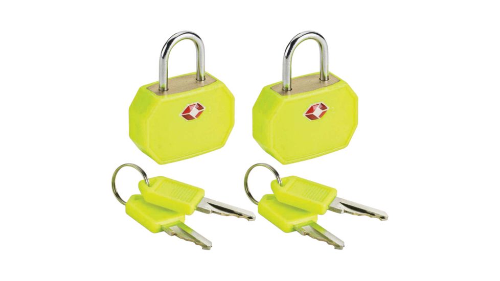 Lewis N Clark Neon Padlocks Asst TSA14