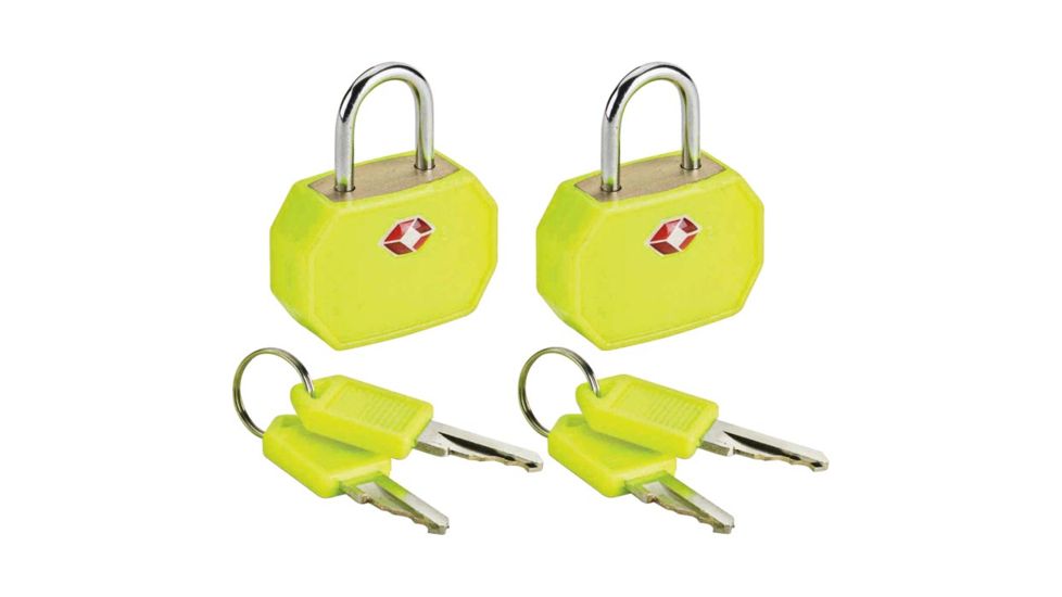 Lewis N Clark Neon Padlocks Asst TSA14