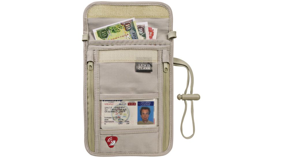 Lewis N Clark Rfid Neck Stash 1267