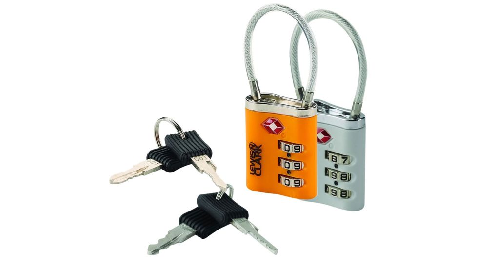 Lewis N Clark Travel Sentry Cable Lock with Keys