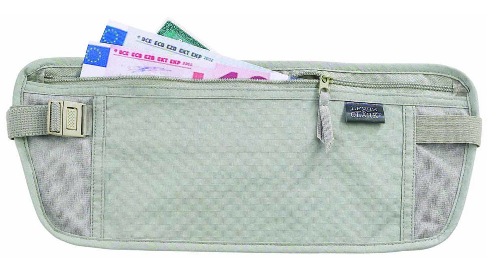 Lewis N Clark TravelDry Waist Stash, Tan 1231