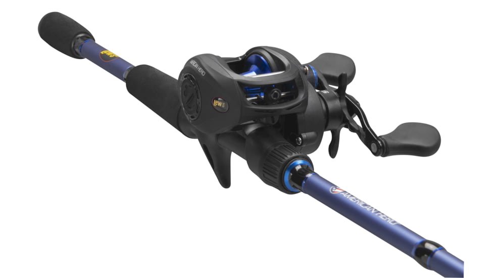 Lews American Hero Baitcast Combo, 7 ft, Medium Heavy, Fast, 6.4:1, Right, 1 Piece, AH1H70MH