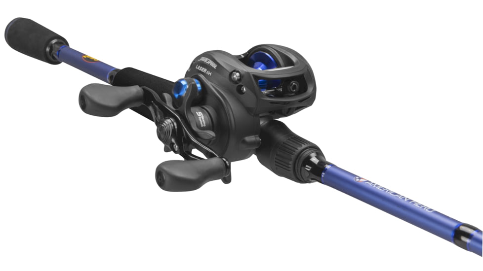 Lews American Hero Baitcast Combo, 6 ft 10 in, Medium Heavy, Fast, 7.1:1, Right, 1 Piece, AH1SH610MH