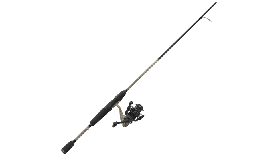 Lews American Hero Camo 200 Spinning Combo, 6 ft, Medium, Fast, 6.2:1, Ambidextrous, 2 Pieces, AHC2060M-2
