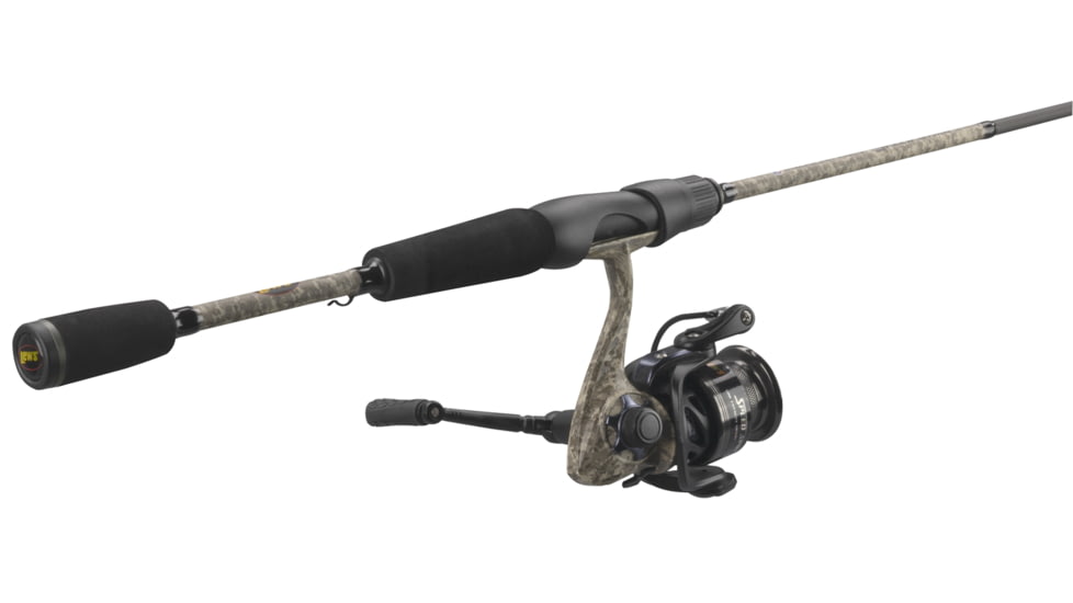 Lews American Hero Camo 200 Spinning Combo, 6 ft, Medium, Fast, 6.2:1, Ambidextrous, 2 Pieces, AHC2060M-2