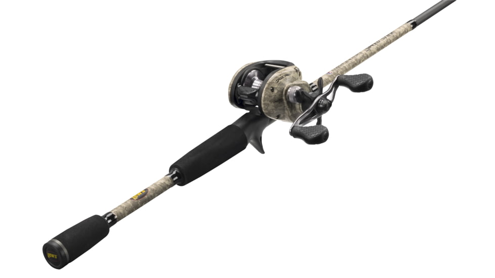 Lews American Hero Camo Baitcast Combo, 6 ft 10 in, Medium Heavy, Right, AHC1SH610MH