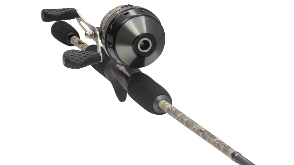 Lews American Hero Camo Spincast Combo, 6 ft, Medium, Right, 2 Pieces, AHCM2060M-2