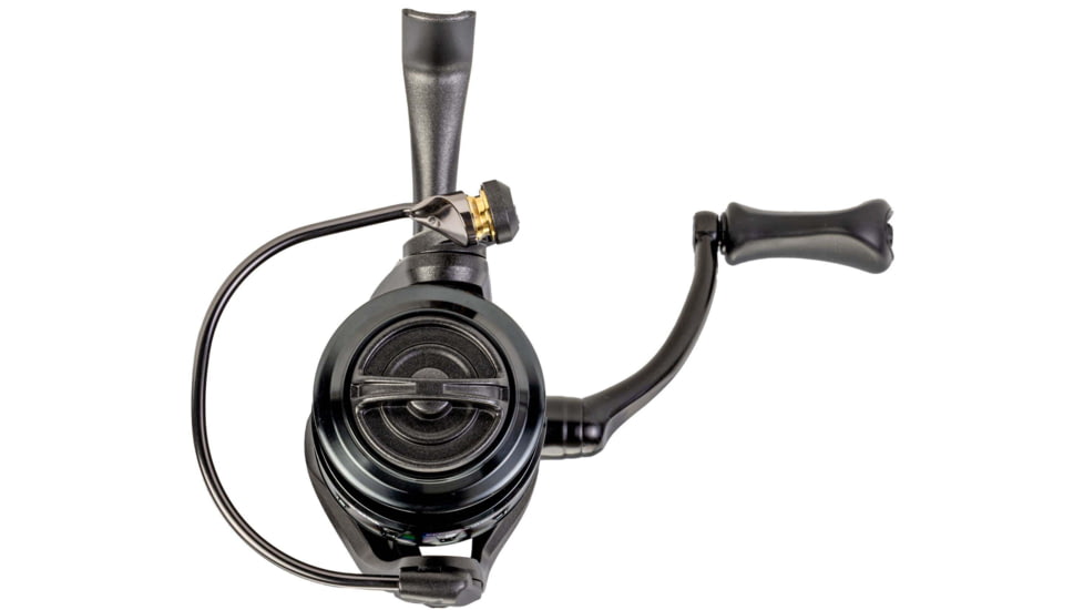 Lew’s Custom 100 Spinning Reel, SZ 100 Reel, 9+1 Bearings, 5.2-1 Ratio, Aluminum Frame and Sideplate, Screw-In Aluminum Handle, Speed Gears, Speed Lube, Hybrid Carbon Drag, Black/Silver, CS100G2