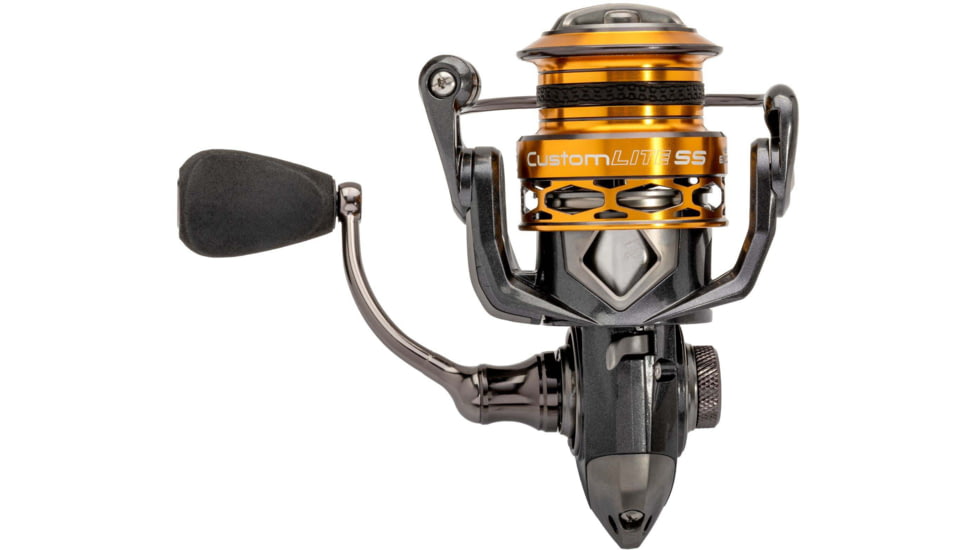 Lew’s Custom Lite 200 SS Spinning Reel, SZ 200 Reel, 10+1 Bearings, 6.2-1 Ratio, Tanso Tech Frame, Shallow Spool, Aluminum Speed Gears, Hybrid Carbon Drag, Reversible Retrieve, Gray, CLSS200