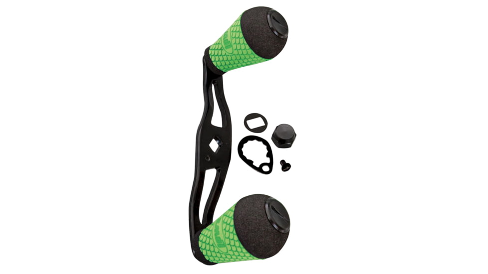 Lews Custom Shop Aluminum Handle Standard Round, Chartreuse, CSBAHC