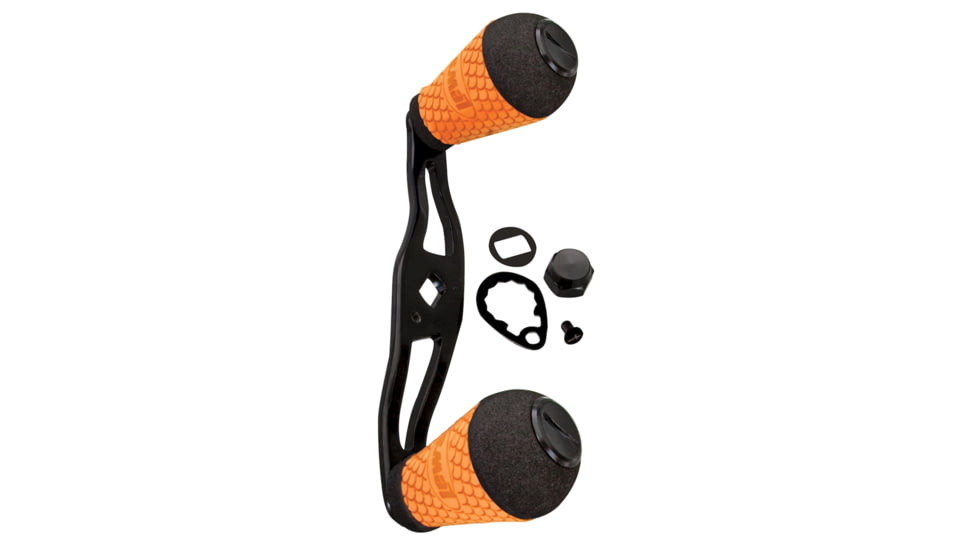 Lews Custom Shop Aluminum Handle Standard Round, Orange, CSBAHO