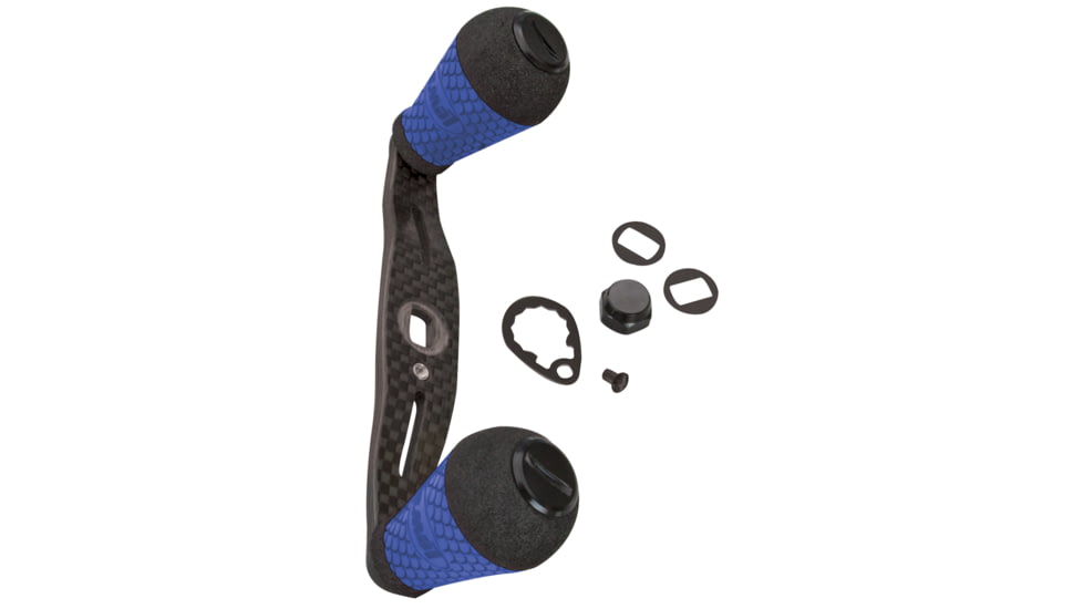 Lews Custom Shop Carbon Handle Standard Round, Blue, CSCHN