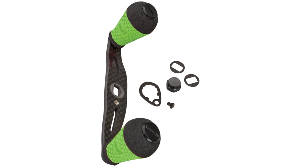 Lews Custom Shop Carbon Handle Standard Round, Chartreuse, CSCHC