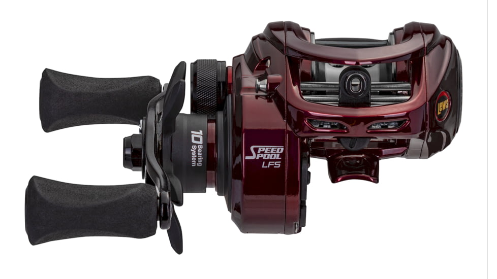 Lew's MACH 1 Casting Rod, 7ft 3in, 1-PC IM7 Graphite Rod w/ Heavy  and Fast, Winn Dri-Tac Split-Grip, Graphite Skeletal Reel Seat, White/Black/Green, M1SJR