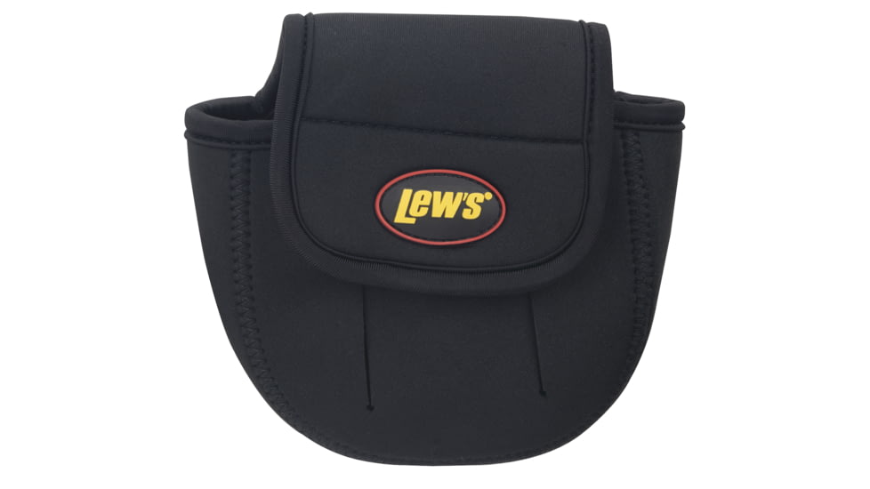 Lew's Speed Reel Cover, Fits Large Spinning Reels, 2mm Neoprene, Hook and Loop Closure, Black, LSCBS2