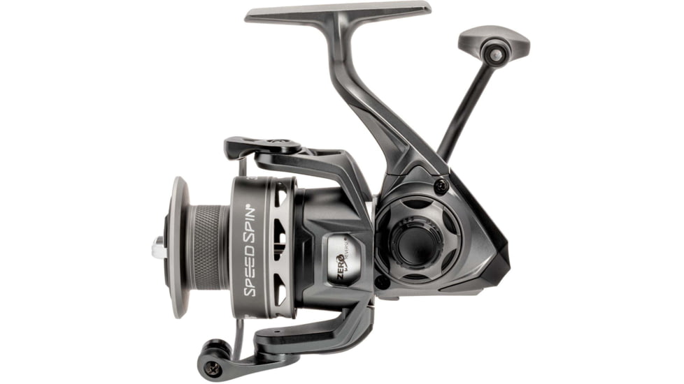 Lew’s Speed Spin Spinning Reel, SZ 100 Reel, 9+1 Bearings, 5.2-1 Ratio, Graphite Frame and Sideplate, Solid Brass Speed Gears, Speed Lube, Multi-Disc Drag, Gray, SS100HSG2