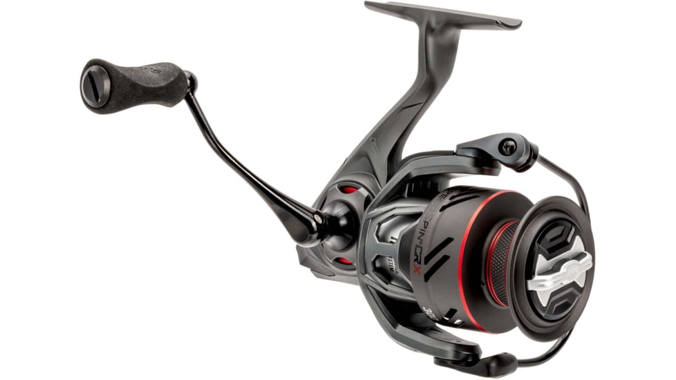 Lew’s Speed Spin CRX Spinning Reel, SZ 300 Reel, 9+1 Bearings, 6.2-1 Ratio, Graphite Frame and Sideplate, Solid Brass Speed Gears, Speed Lube, Multi-Disc Drag, Gray/Red, SSC300HS