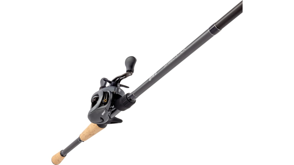 Lew’s Speed Spool Baitcast Reel and Rod Combo, 7ft, 1-PC HM30 Graphite Rod w/ Medium-Heavy  and Fast, 9+1 Bearings, 7.5-1 Ratio, Speed Gears, LH Retrieve, Gray, SS1SHL70MHG3