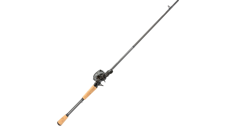 Lew’s Speed Spool Baitcast Reel and Rod Combo, 7ft, 1-PC HM30 Graphite Rod w/ Medium-Heavy  and Fast, 9+1 Bearings, 7.5-1 Ratio, Speed Gears, RH Retrieve, Gray, SS1SH70MHG3