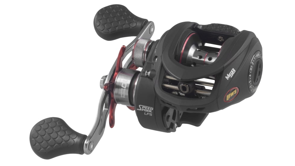 Lew's LFS Spinning Rod, 7ft 4in, 1-PC Rod w/ Medium  and Extra-Fast, LFS-X3 Blank, Cork Split-Grip, Fuji Concept O Guides, Comfort Plus Reel Seat, Blue/Black, LFS74MXFS