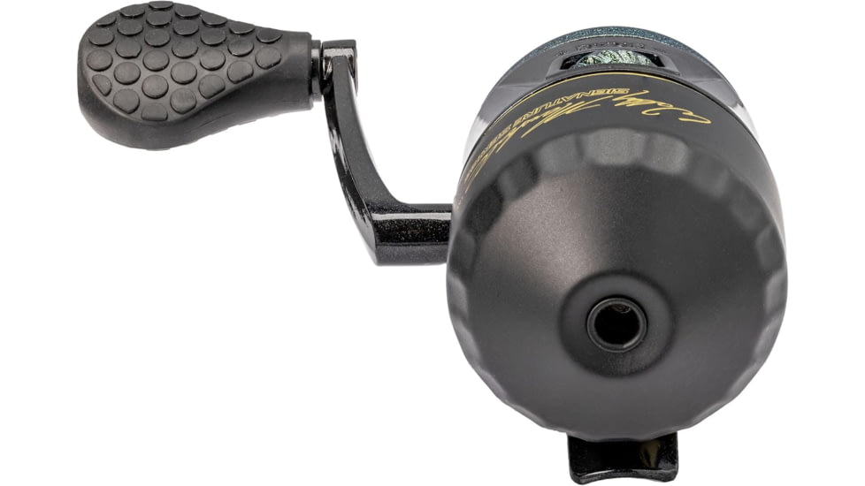 Lew's Wally Marshall Signature Series Spincast Reel, 2+1 Bearings, 4.3-1 Ratio, All Metal Gears, Reversible Handle, Combat Grip Knob, 6lb Line, Green/Gold, Clam Pack, WMSCC