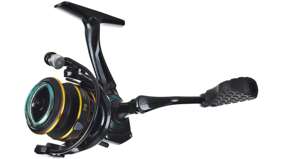 Lew’s Wally Marshall Signature Series Spinning Reel, SZ 100 Reel, 5+1 Bearings, 5.1-1 Ratio, Graphite Frame and Rotor, Interchangeable Retrieve, Green/Gold, WSP100G3