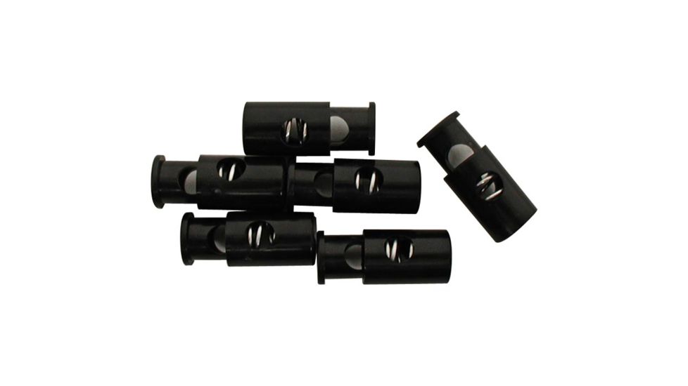 Liberty Mountain Cord Locks 1/4'' Rnd Blk 6pk 143