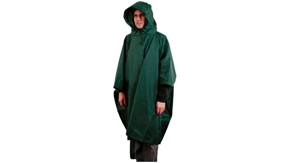 Liberty Mountain Vinyl Poncho Military Green 01301-GREEN