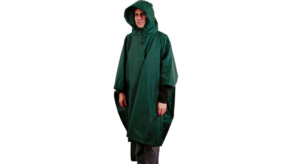 Liberty Mountain Vinyl Poncho Military Green 01301-GREEN