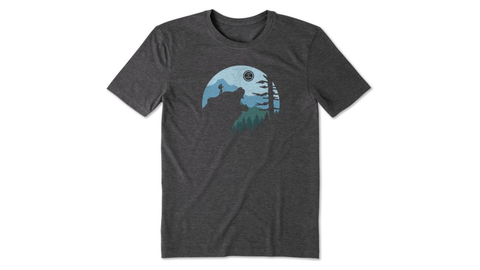 Life Is Good Cool Tee Lig Into The Wild T-Shirt - Mens, Night Black, Small, 55251-S