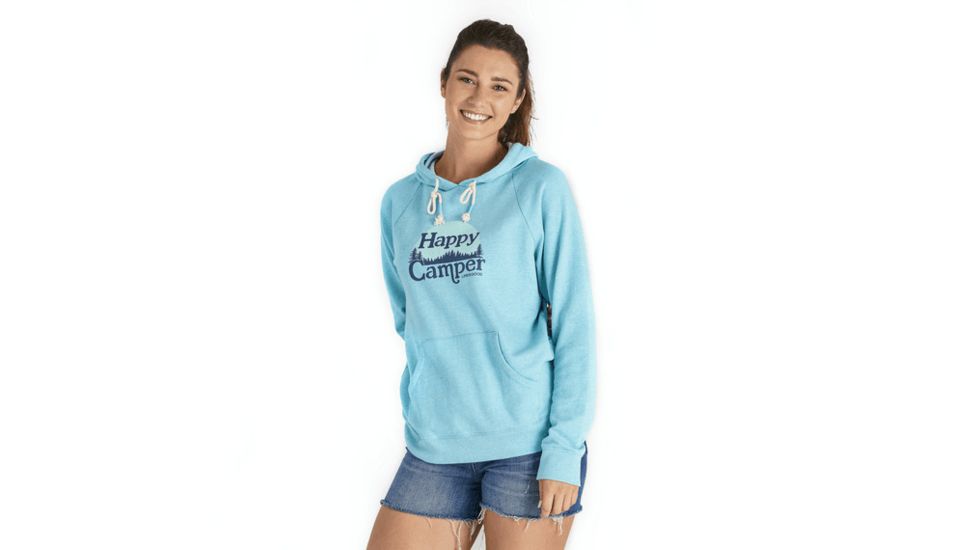 Life Is Good Simply True Happy Camper - Womens, Coastal Blue, Extra Small, 61191-Coastal Blue-XS