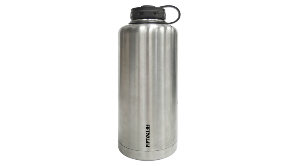 Lifeline Double-Wall Vacuum-Insulated 64 oz Growler - Barrel Style-Stainless