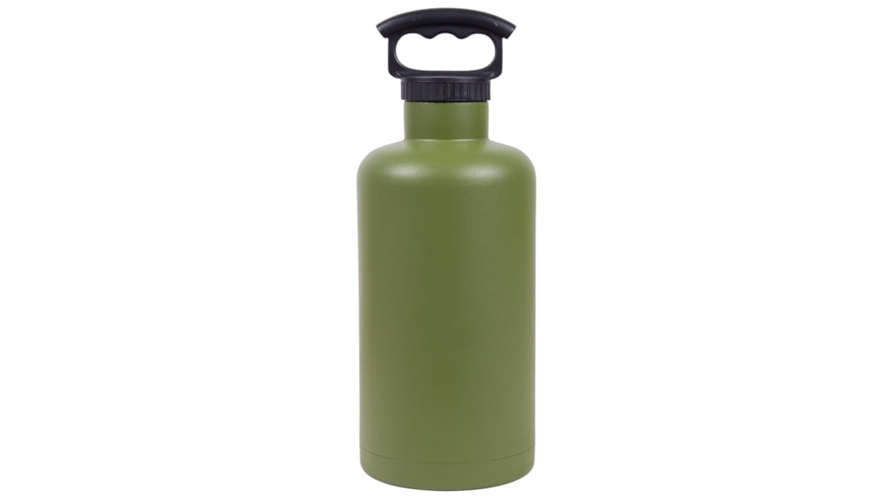 Lifeline Double-Wall Vacuum-Insulated 64 oz Growler - Tank Style-Olive Green